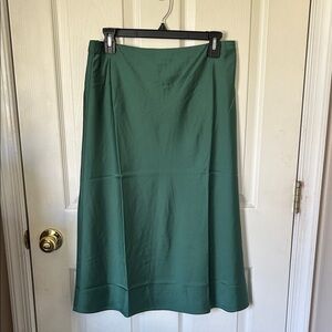 Emerald Green Satin Skirt